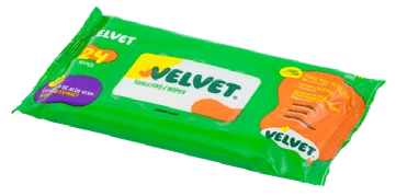 Toallitas húmedas Velvet, 24 unidades